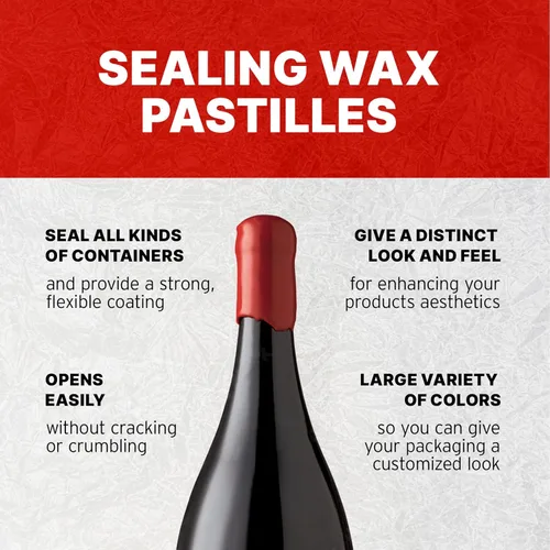 Miniatura 3 de Blended Waxes, Inc. - Cera de sellado de botellas, cuentas de sello de cera de pastilla de alta calidad para cierre de botellas de vino, cerveza