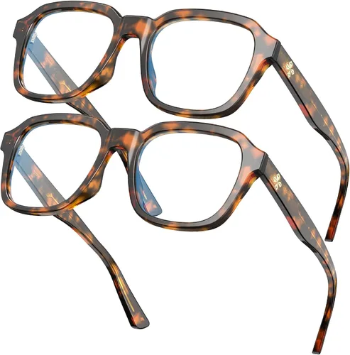 Miniatura 11 de VISOONE - Gafas de luz azul de moda con bloqueo de luz azul, anteojos cuadrados grandes para computadora para mujeres y hombres; Bennett