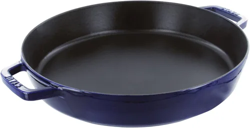 Miniatura 7 de Staub Sartén de hierro fundido de 13 pulgadas con doble asa - Cereza, fabricada en Francia