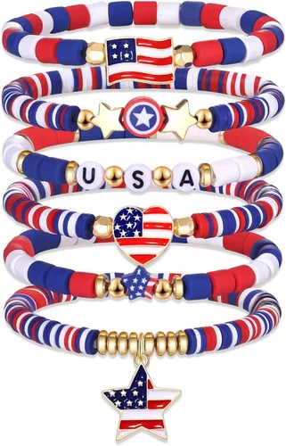 Miniatura 102 de Surfer Heishi - Pulseras apilables para mujer, apilables, de vinilo arcoíris, disco de arcilla, pulseras elásticas para la amistad, joyería bohemia