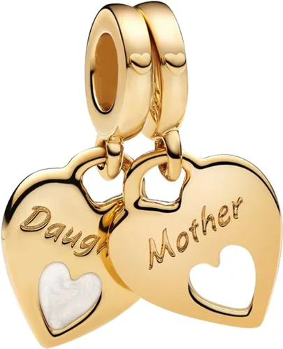 Miniatura 100 de Dijes de plata de ley 925 con diseño de oso dorado para mujer, pulseras y collares, regalos para familiares y amigos, 3 piezas/paquete