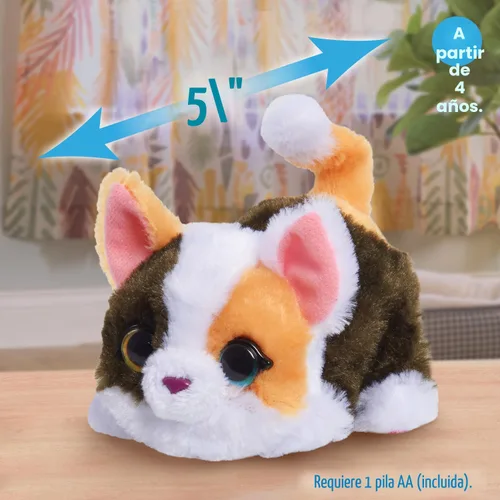 Miniatura 5 de furReal My Minis Kitty Juguete Interactivo, Pequeño Gatito de Peluche con Movimiento, Animales de Peluche, Juguetes para Niños de 4 Años en Adelante