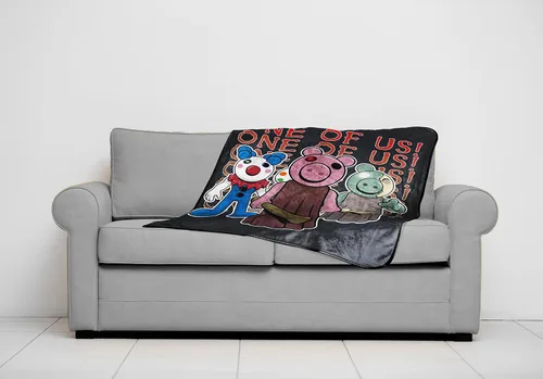 Miniatura 6 de Jay Franco . Manta Piggy «One of Us» de 117 x 152 cm, ropa de cama para niños, resistente a la decoloración, forro polar súper suave