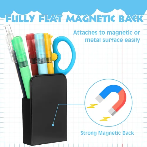 Miniatura 5 de Jetec 24 Pcs Magnetic Pen Marker Holders Dry Erase Magnetic Pen Pencil Holder Organizer Home Office Supplies for Refrigerator Whiteboard Locker