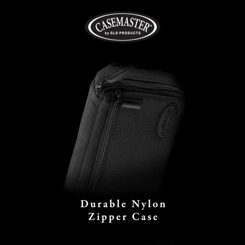 Miniatura 7 de Casemaster Plazma Plus, 3 dardos para dardos suaves y de acero con bolsillo frontal grande para dispositivos móviles, tubo de almacenamiento Negro
