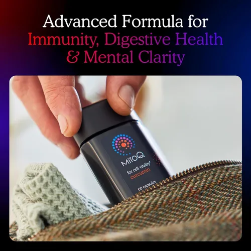 Miniatura 3 de MitoQ Curcumina Longvida Fórmula Lipidada Antioxidante dirigido a mitocondrias Curcumina de forma libre ultra biodisponible y acción sostenida, 60