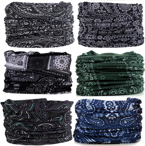 Miniatura 17 de Polaina para el cuello Máscara Bufanda para la cara Bandana Cobertura de tubo Tocado Pasamontañas Diadema Envoltura para la cabeza para hombres