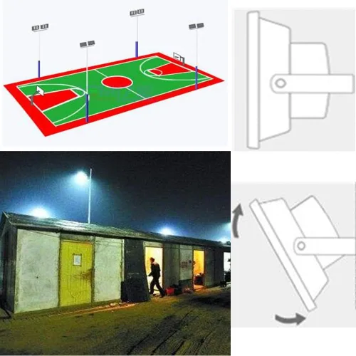 Miniatura 7 de Jiuding Proyector LED para exteriores, 200 W, súper brillante, 6000 K, impermeable, luz de seguridad, luz blanca equivalente a 1000 W, lámpara