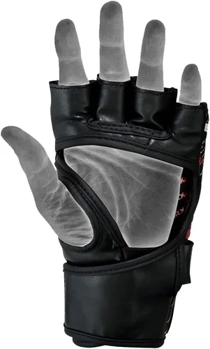 Miniatura 3 de MRX MMA Guantes de agarre Cage Fighting Sparring Guantes de cuero Entrenamiento Serie de sangre