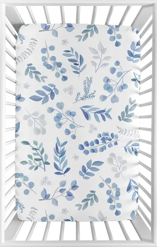 Miniatura 17 de Sweet Jojo Designs Sábanas bajeras para cuna (hojas florales rosas bohemias) para niñas, guardería infantil, habitación de niños pequeños - Colchón