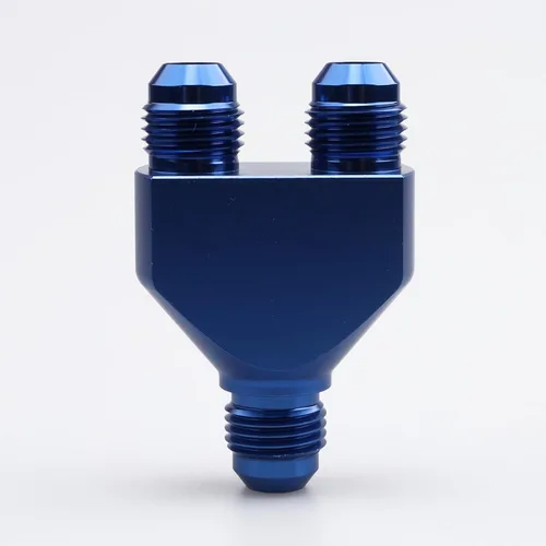 Miniatura 8 de AC PERFORMANCE -6 AN In to -6 AN Out Y Block Splitter Montaje de combustible Aluminio Negro