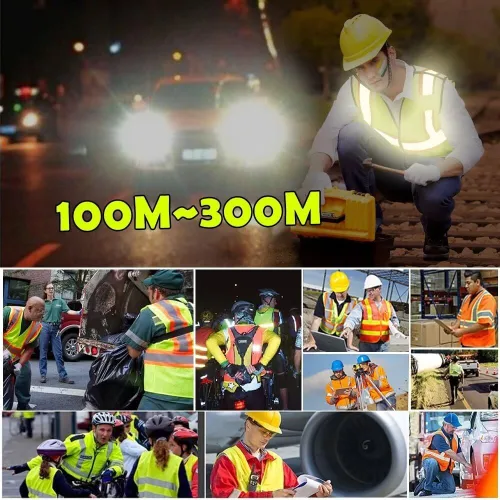 Miniatura 6 de Chaleco de seguridad de alta visibilidad con bolsillos de gran tamaño, personaliza tu logotipo Hi Vis, chaleco de seguridad reflectante Negro