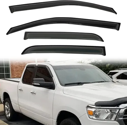 Miniatura 42 de Protectores de lluvia compatibles con modelos Trailblazer/GMC Envoy 2002-2009 para 5 pasajeros, visera de ventana lateral, deflector de viento