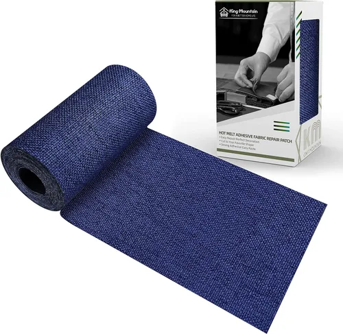 Miniatura 53 de KING MOUNTAIN Parche de lona para planchar, 3"×60", parche de reparación de tela de algodón 100% impermeable, utilizado para varios sofás, tiendas