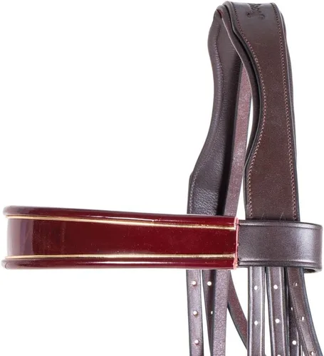 Miniatura 4 de Joseph Sterling Kiesner Comfort Show Bridle para caballos Diseñada por Professional Trainer Corona Comfort Plus para facilidad Bandas