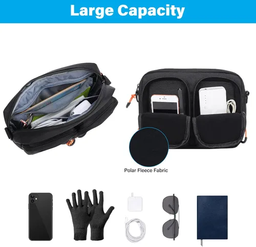 Miniatura 3 de MOSISO Bolsa universal para manillar de motocicleta, para horquilla delantera de motocicleta, bolsa portátil para herramientas de motocicleta, bolsa