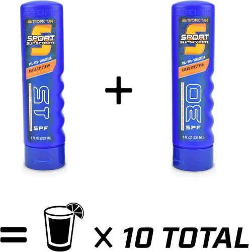 Miniatura 7 de GoPong Sport Bottle - Paquete de 2 botellas de protección solar (16 onzas en total) – Frascos de viaje con alcohol ocultos – Contenedores secretos