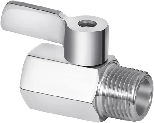 Miniatura 3 de Válvula de bola de acero inoxidable 316 mini válvula de cierre 1 "NPT macho hembra rosca conector de montaje de tubería para agua gas aceite