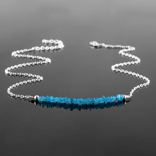 Miniatura 25 de Gempires - Collar de barra de chips naturales, cristales curativos de energía, regalo de cumpleaños, regalo para ella, joyería de piedras preciosas