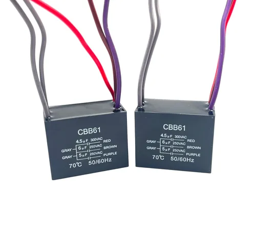 Miniatura 10 de Nuevo condensador de ventilador de techo CBB61 4.5uf + 6uf + 5uf 5 cables 250V