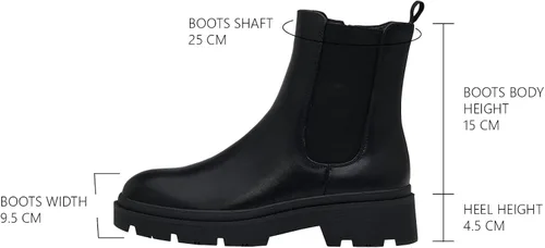 Miniatura 3 de C.Paravano Chelsea Boots - Botas de combate para mujer, botas de tobillo para mujer, botas de tobillo para mujer, botas de tobillo y botines