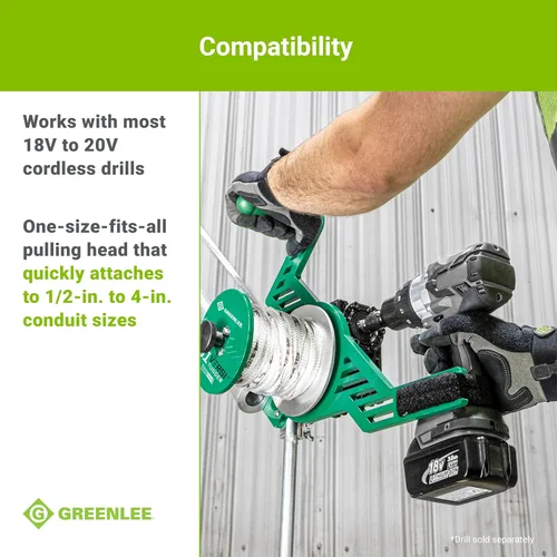 Miniatura 8 de Greenlee G1 Versi-Tugger - Extractor de cable eléctrico de mano, 1,000 libras, 1/2" - 4