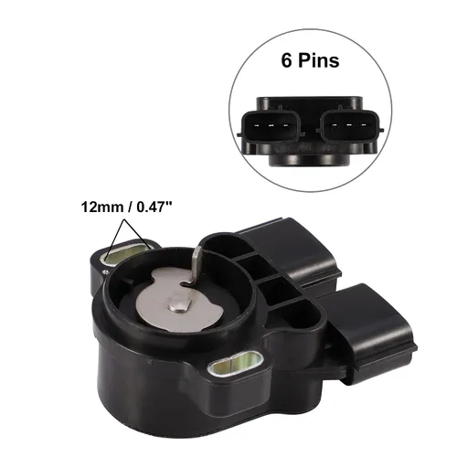 Miniatura 3 de X AUTOHAUX Reemplazo del sensor de posición del acelerador de coche negro A22-661-J03 para Nissan Skyline RB33 2.5L RB25DET 93-98 para Nissan Patrol