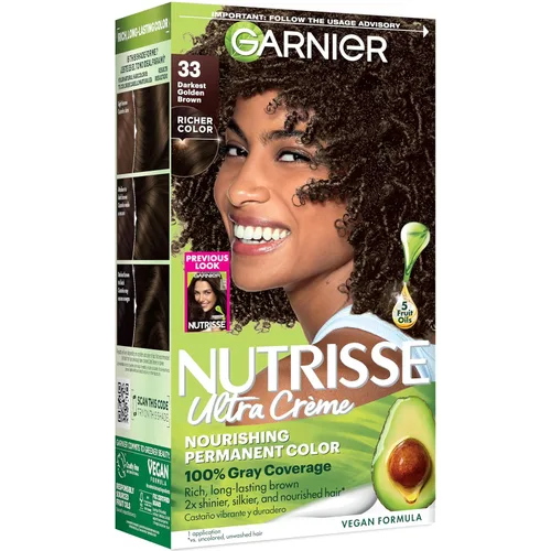 Miniatura 43 de Garnier Nutrisse - Tinte en crema nutritiva para el cabello, 30 marrón oscuro (Sweet Cola), tinte permanente para el cabello, 2
