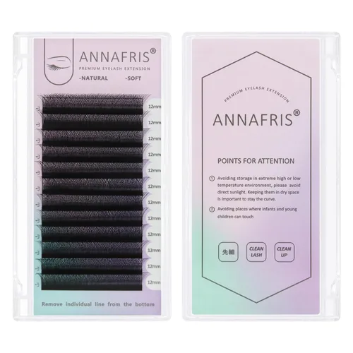 Miniatura 7 de Extensiones de pestañas postizas 4D en forma de abanico 0.003 in, rizo D, 0.31-0.59 pulgadas, volumen mixto, suministros de maquillaje, extensiones