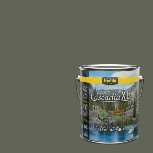 Miniatura 32 de Rodda Paint CASCADIA XL Pintura e imprimación satinada exterior en uno, cuarto de galón, Aquafir