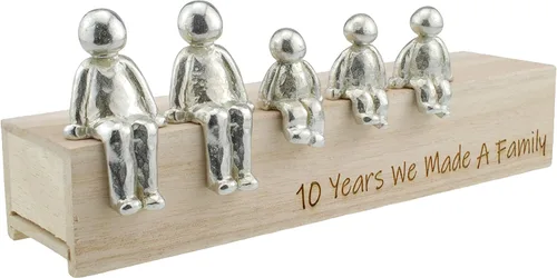 Miniatura 6 de Idea para el 10º aniversario – 10 años hicimos una familia 100% – Elige tu regalo de combinación familiar (1 niño)