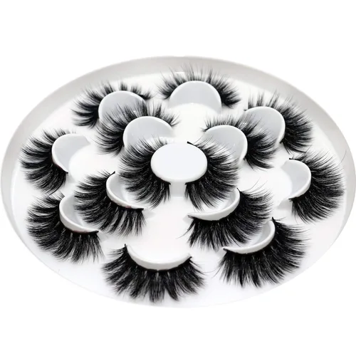 Miniatura 130 de Veleasha Pestañas postizas de manga puntiagudas, 100% hechas a mano, aspecto natural, pestañas postizas ligeras con banda transparente suave