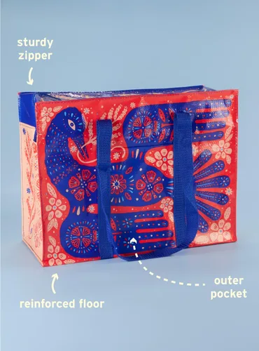 Miniatura 4 de Blue Q Bolsas de hombro La bolsa de transporte a todas partes con una cremallera fuerte, bolsillo exterior, piso reforzado. 95% Material reciclado