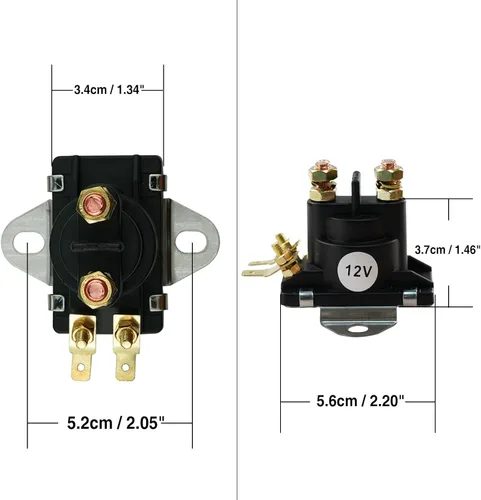 Miniatura 4 de Solenoide de ajuste de potencia de arranque de 12V compatible con motor fueraborda Me-rcury Mariner Mercruiser 35 HP-275 HP 89-96158T 89-846070