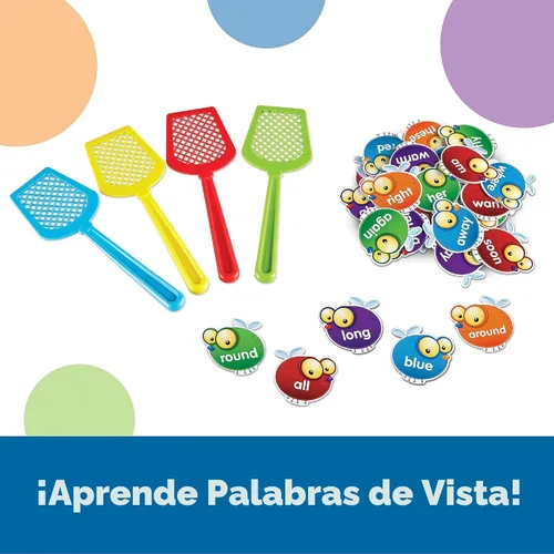 Miniatura 2 de Learning Resources Sight Word Swat Un juego de palabras de uso común - Tarjetas didácticas de fonética, juegos de mesa para niños, ortografía