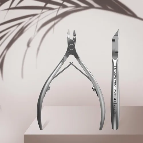 Miniatura 3 de Staleks Pro SMART 31 - Cortadora de cutículas de hoja de 0.276 in, acero inoxidable afilado y duradero, herramienta de manicura profesional