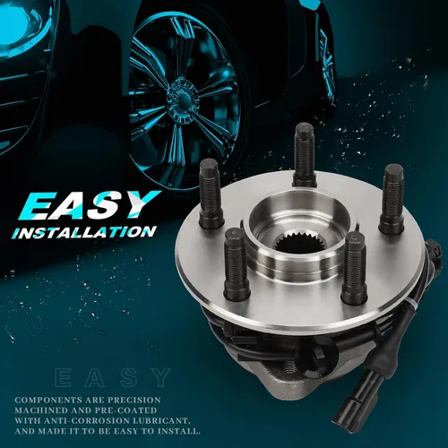 Miniatura 6 de IRONTEK 4WD 515003 Conjunto de cojinete de rueda delantera y cubo para Ford 1995-2001 Explorer, 2001-2003 Explorer Sport Trac, 2000-2009 Ranger