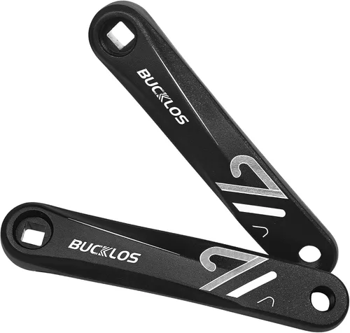 Miniatura 10 de BUCKLOS Juego de bielas para bicicleta eléctrica de montaña con brazo de manivela cuadrado/diamante/hueco - 152MM/170MM/175MM MTB de aluminio