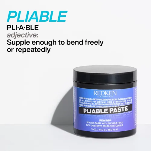 Miniatura 5 de Redken Pasta de peinado flexible con sujeción flexible para todo tipo de cabello, añade textura ligera y flexible, humedad y sujeción media