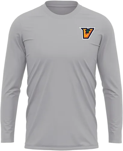 Miniatura 388 de Camisa deportiva de manga larga oficial de la NCAA Collegiate para hombre, con logotipo en el pecho izquierdo, colección Athletic Heather