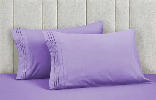 Miniatura 36 de Mocassi Juego de sábanas de lujo de 4 piezas, calidad prémium de hotel de 1800 hilos, ajuste fácil, sábanas y fundas de almohada resistentes a