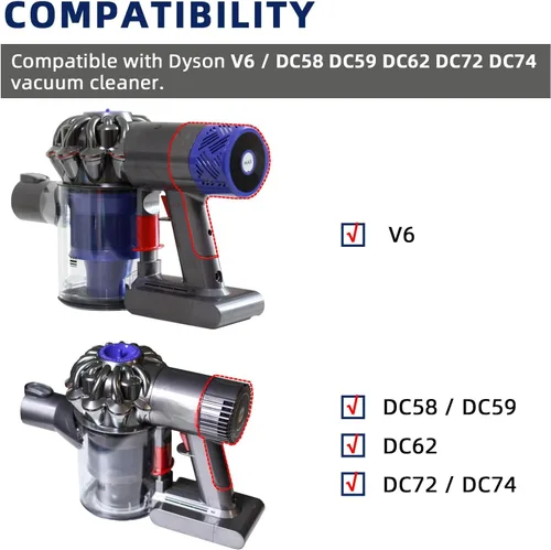 Miniatura 3 de Tapa de repuesto para depósito de polvo para aspiradora Dyson V6 DC58 DC59 DC62 DC72 DC74, accesorios para cubo de polvo (para tapa de contenedor V6)