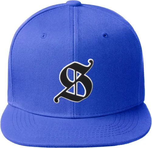 Miniatura 1745 de Daxton Gorra clásica con visera de billete plano con letras del alfabeto inglés antiguo de la A a la Z