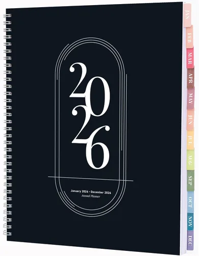 Miniatura 21 de Rileys - Agenda semanal 2025, agenda anual semanal y mensual, enero a diciembre de 2025, cubierta flexible, páginas de notas, encuadernación