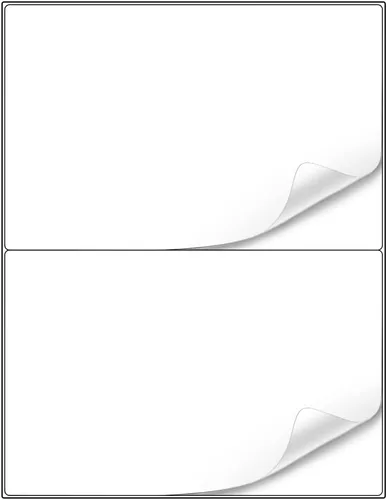 Methdic Etiquetas de envío 8-1/2 "× 5-1/2" 60 etiquetas de papel adhesivo para impresora láser/inyección de tinta etiquetas de correo 8.5 "x 11"