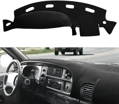 Miniatura 13 de Yiz Funda para Tablero Cubierta de Salpicadero Tapete de Ajuste Personalizado para Dodge Ram 1500 2002-2005, 2500/3500 2003-2005 (02-05 Beige) Y22