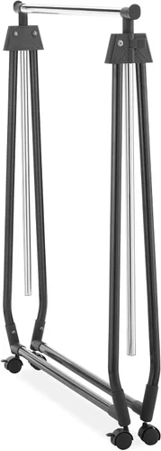 Miniatura 7 de Whitmor Perchero plegable para ropa - Colgador de ropa con ruedas - Altura ajustable - Negro