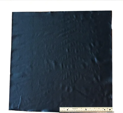 A-1 Tapicería Cuero Vaca Negro, Peso Ligero Grado A, 4 Pies Cuadrados, 24 X 24 Pulgadas