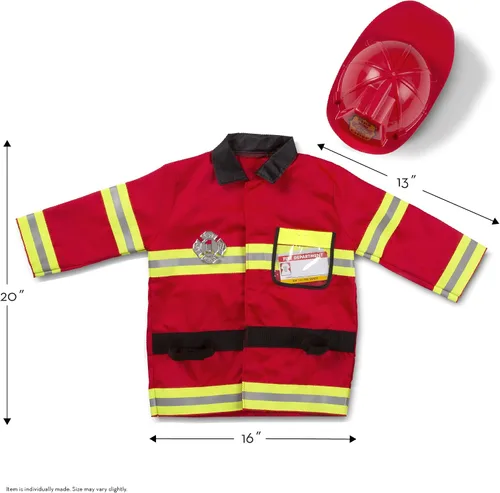 Miniatura 3 de Melissa & Doug Fire Chief Role Play Costume Dress-Up Set