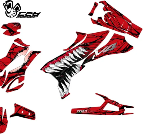 Miniatura 3 de Nuevo Kit gráfico para DUCATI Multistrada V4 S Full Graphic kit (VN-R) (GLOSSY)